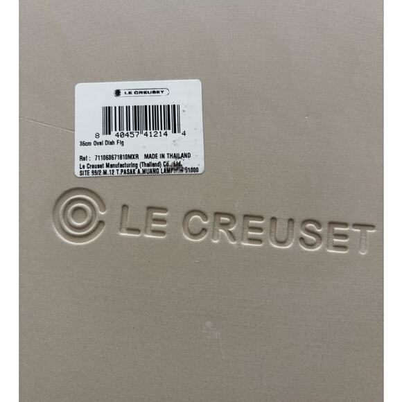 LE CREUSET 36CM OVAL DISH RETIRED COLOR- FIG NEW - Picture 7 of 7